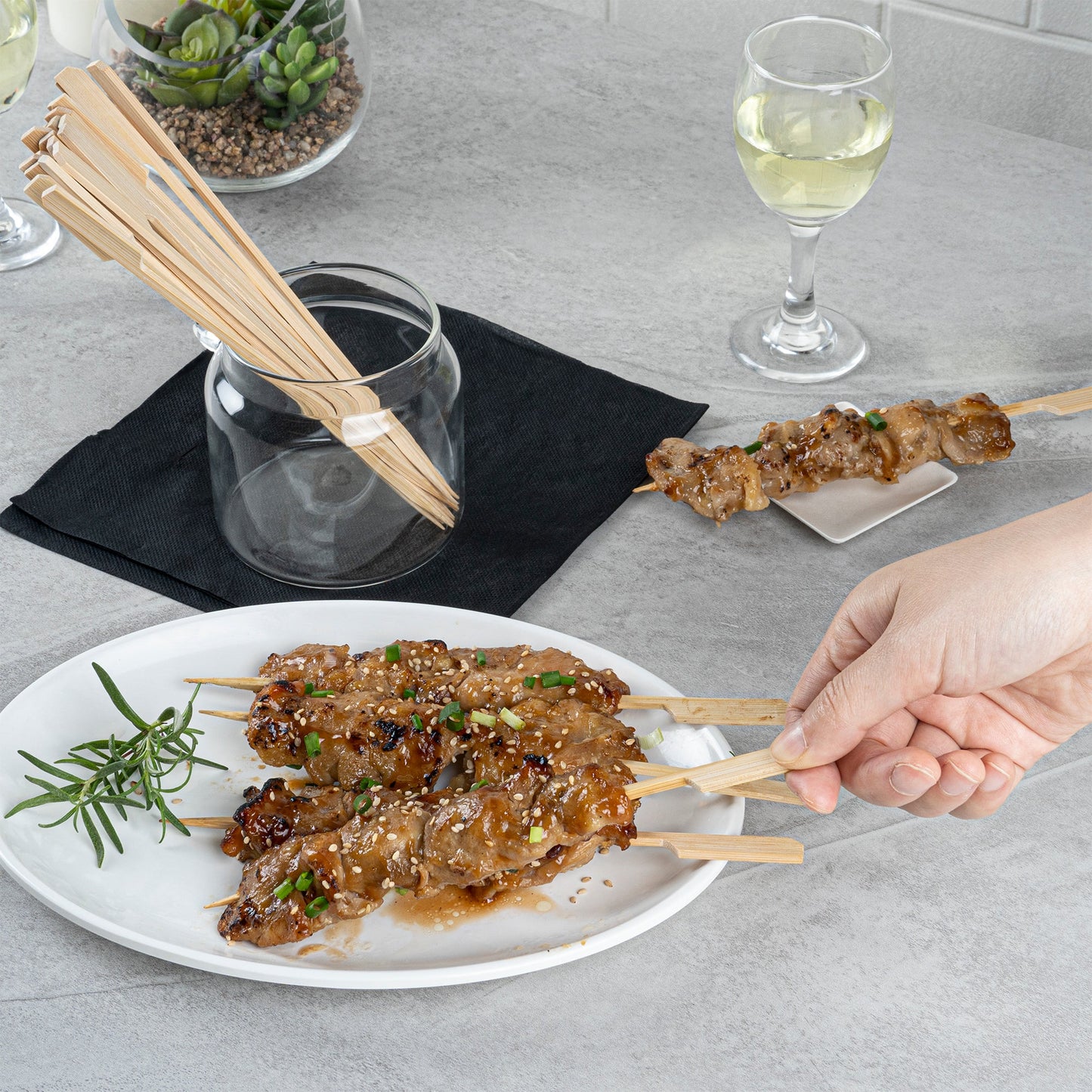 Pixy Natural Shaved Bamboo Paddle Skewer - 8 1/4" - 1000 count box