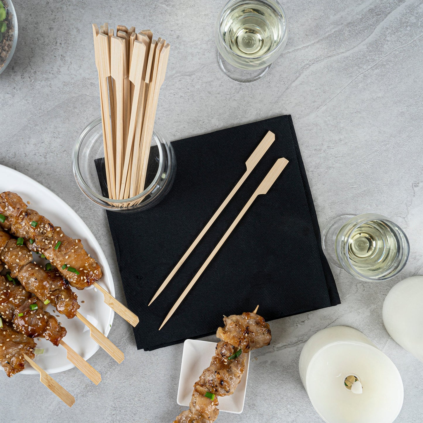 Pixy Natural Shaved Bamboo Paddle Skewer - 8 1/4" - 1000 count box