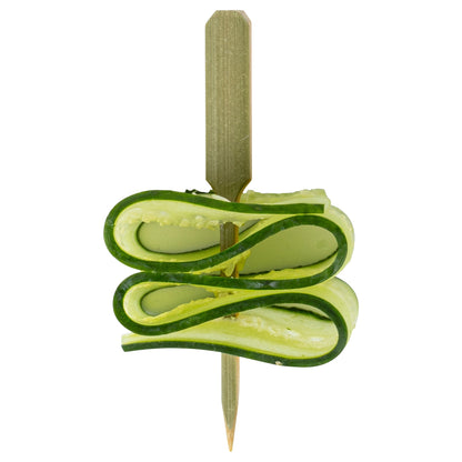 Pixy Natural Bamboo Oar Pick - 3 1/2" x 1 1/2" - 1000 count box