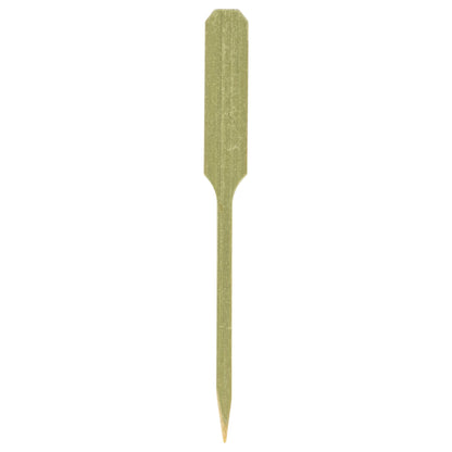 Pixy Natural Bamboo Oar Pick - 3 1/2" x 1 1/2" - 100 count box
