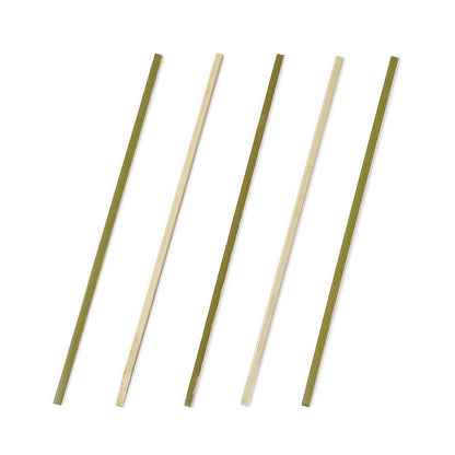 Pixy Natural Bamboo Squared Pick - 5 1/4" - 1000 count box
