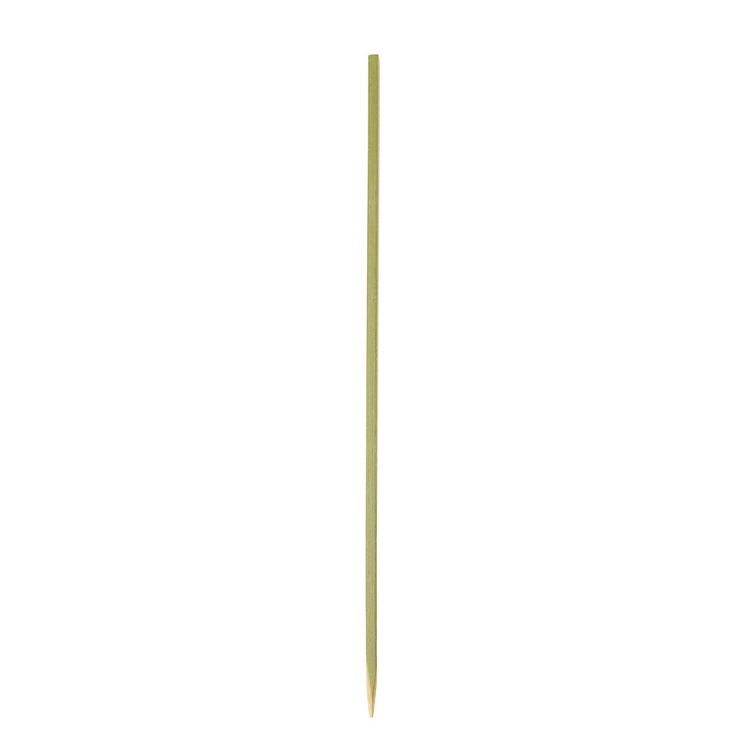 Pixy Natural Bamboo Pointed Square Skewer - 6 1/2" - 100 count box