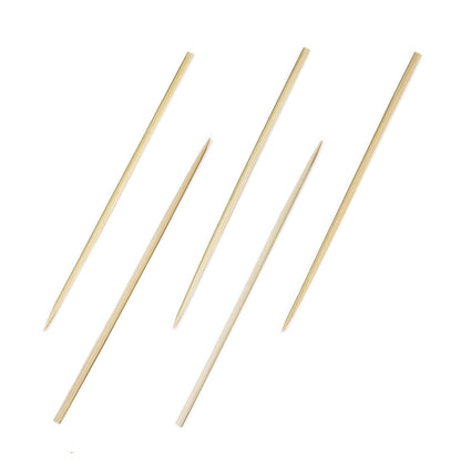 Pixy Natural Bamboo Pointed Square Skewer - 6 1/2" - 1000 count box