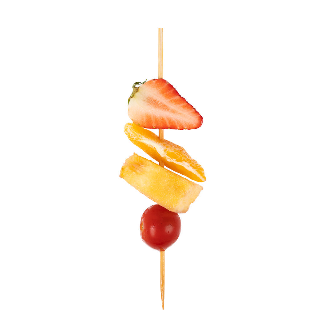 Pixy Natural Bamboo Pointed Square Skewer - 7" - 100 count box