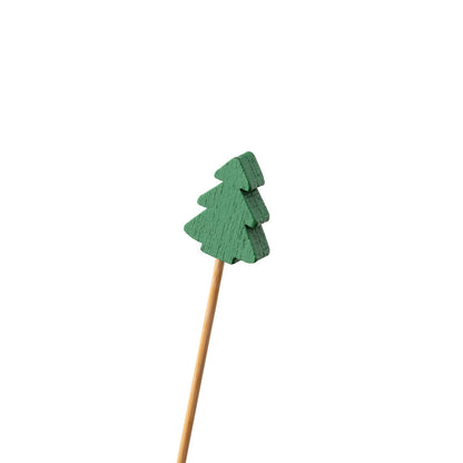 Pixy Green Bamboo Christmas Tree Pick - 3 1/2" - 1000 count box
