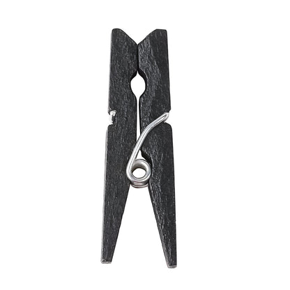 Bambuddha Black Bamboo Mini Clothespin - 1 1/4" x 1/4" x 1/4" - 500 count box