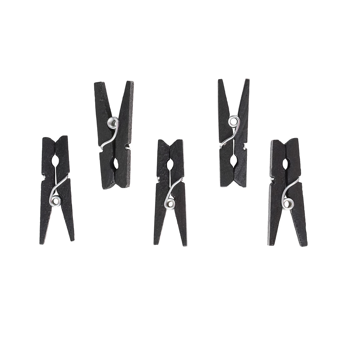 Bambuddha Black Bamboo Mini Clothespin - 1 1/4" x 1/4" x 1/4" - 500 count box