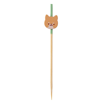 Pixy Orange Bamboo Cat Pick - 3 1/2" - 1000 count box
