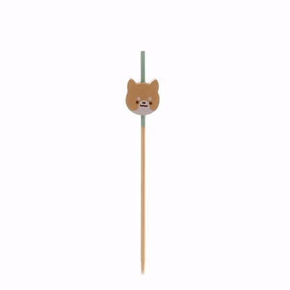 Pixy Orange Bamboo Cat Pick - 3 1/2" - 100 count box