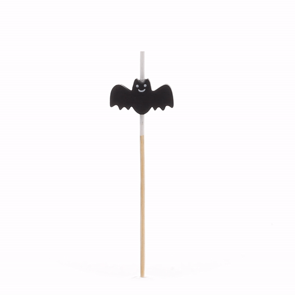 Pixy Black Bamboo Happy Bat Pick - 3 1/2" - 100 count box