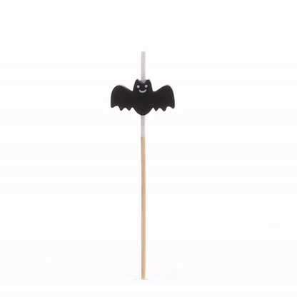 Pixy Black Bamboo Happy Bat Pick - 3 1/2" - 100 count box