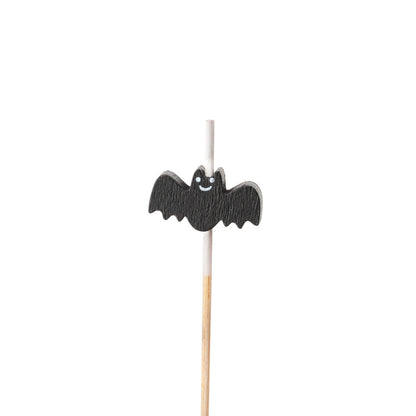 Pixy Black Bamboo Happy Bat Pick - 3 1/2" - 1000 count box