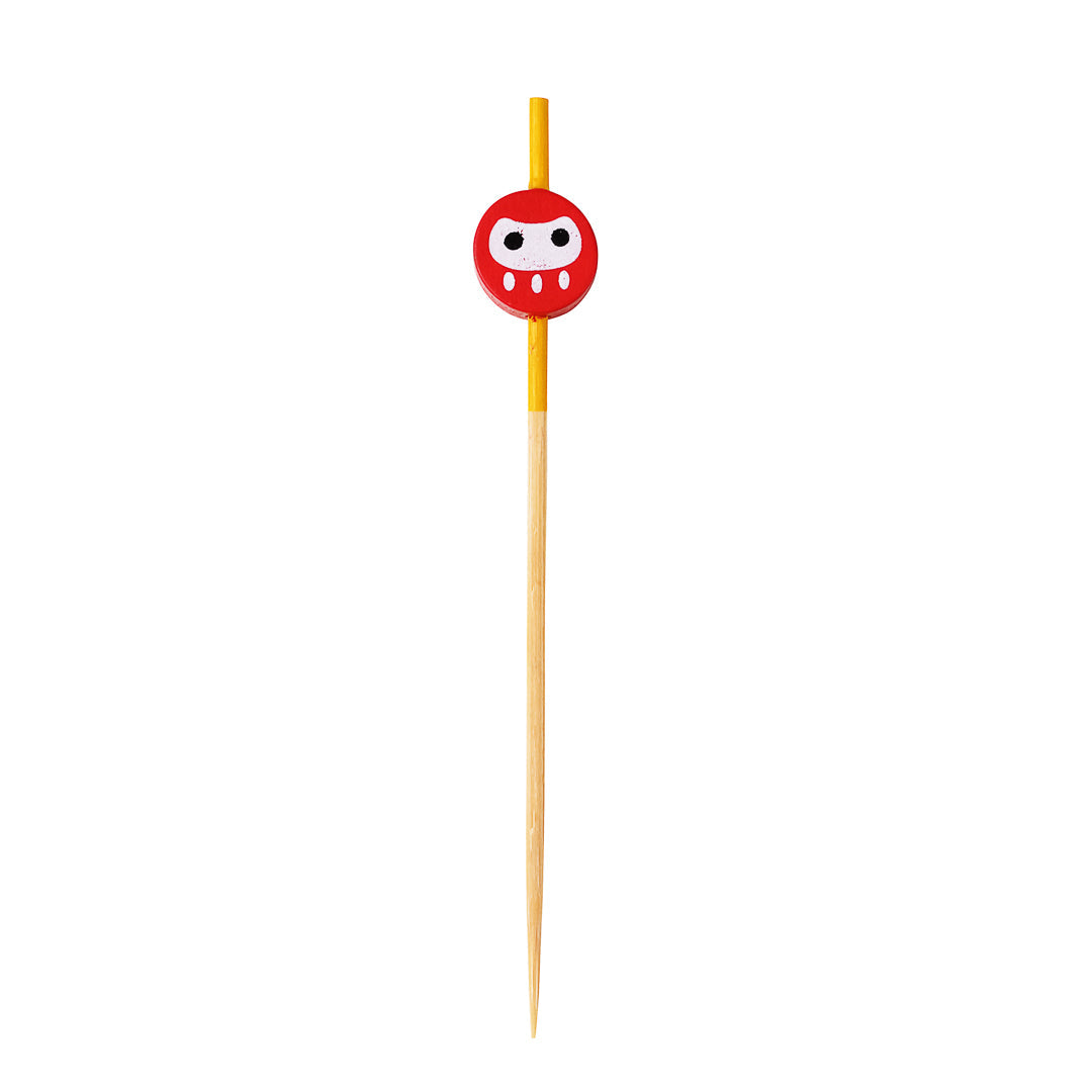 Pixy Pink Bamboo Ninja Pick - 3 1/2" - 1000 count box