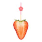 Pixy Pink Bamboo Flower Pick - 3 1/2" - 1000 count box