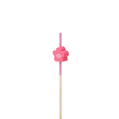 Pixy Pink Bamboo Flower Pick - 3 1/2" - 1000 count box