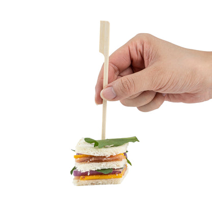 Pixy Natural Shaved Bamboo Paddle Skewer - 6" - 100 count box
