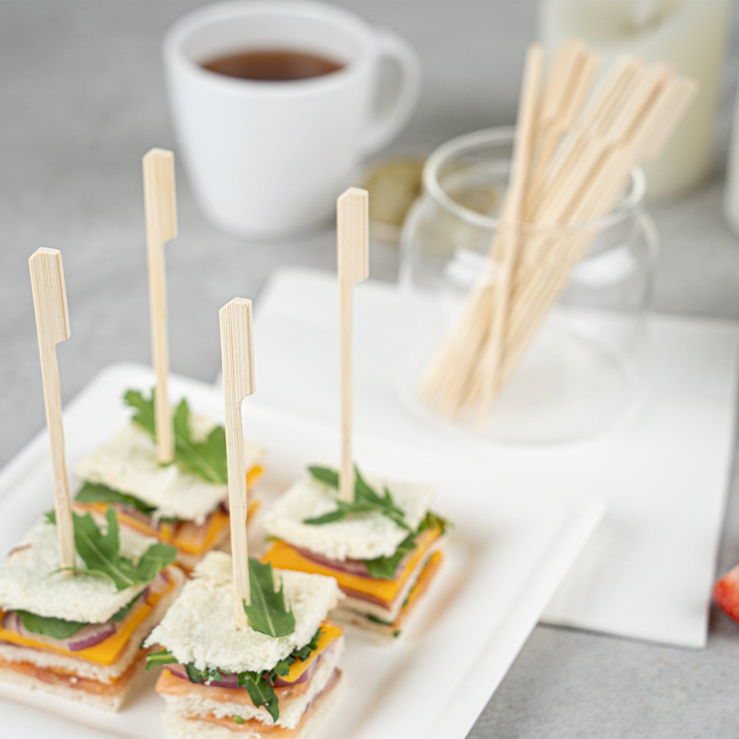 Pixy Natural Shaved Bamboo Paddle Skewer - 6" - 100 count box