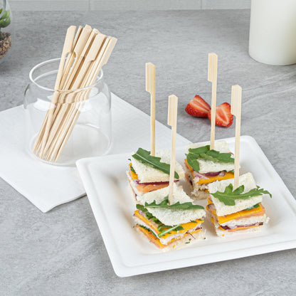 Pixy Natural Shaved Bamboo Paddle Skewer - 6" - 1000 count box