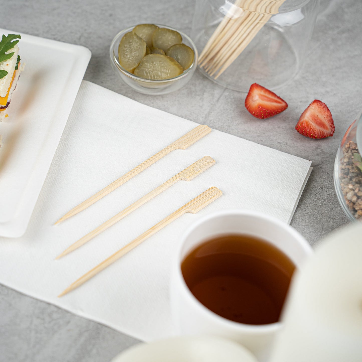 Pixy Natural Shaved Bamboo Paddle Skewer - 6" - 1000 count box