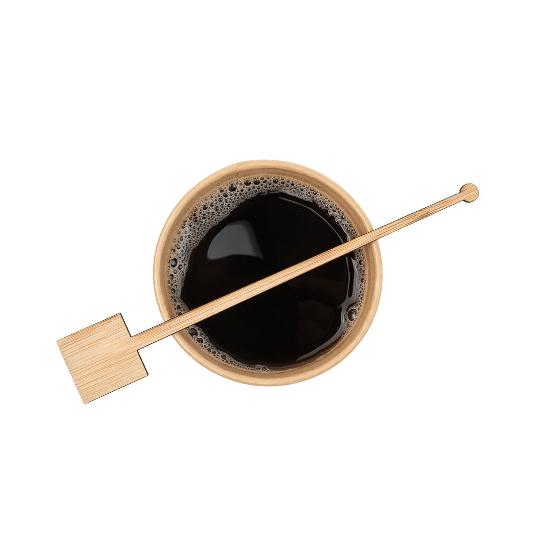 Restpresso Natural Bamboo Coffee Stirrer - Square Top - 7" - 1000 count box