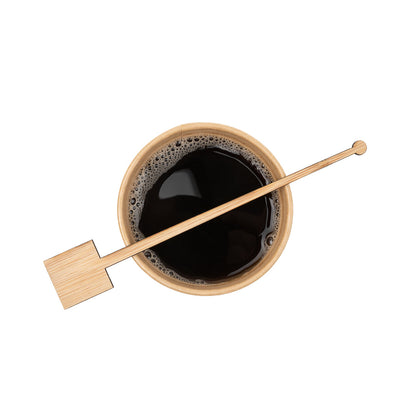 Restpresso Natural Bamboo Coffee Stirrer - Square Top - 7" - 1000 count box