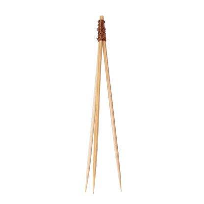 Pixy Natural Bamboo Copper Top Pick - 3 1/2" - 100 count box