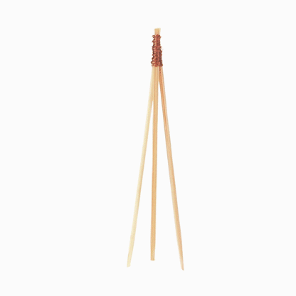 Pixy Natural Bamboo Copper Top Pick - 3 1/2" - 1000 count box