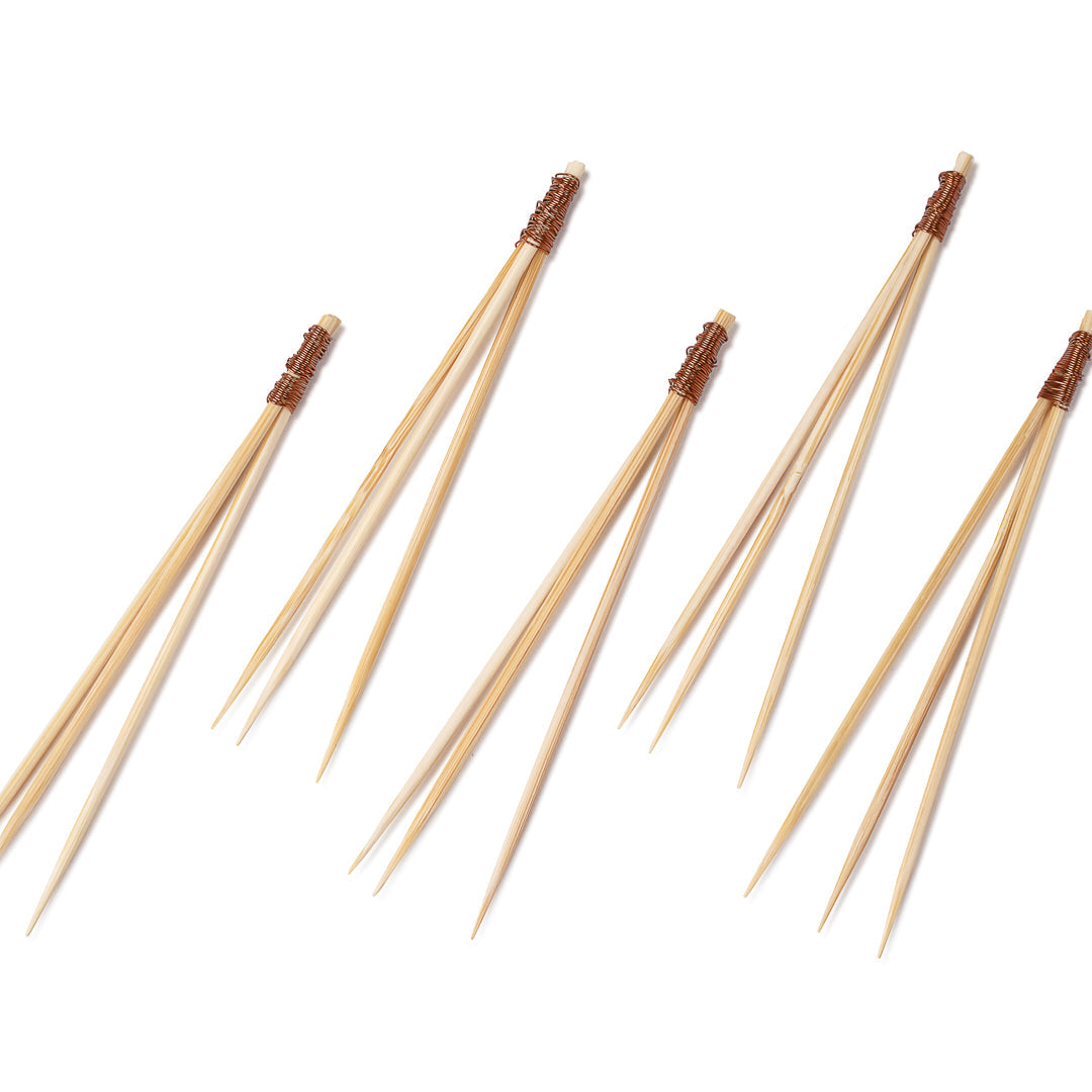 Pixy Natural Bamboo Copper Top Pick - 3 1/2" - 1000 count box