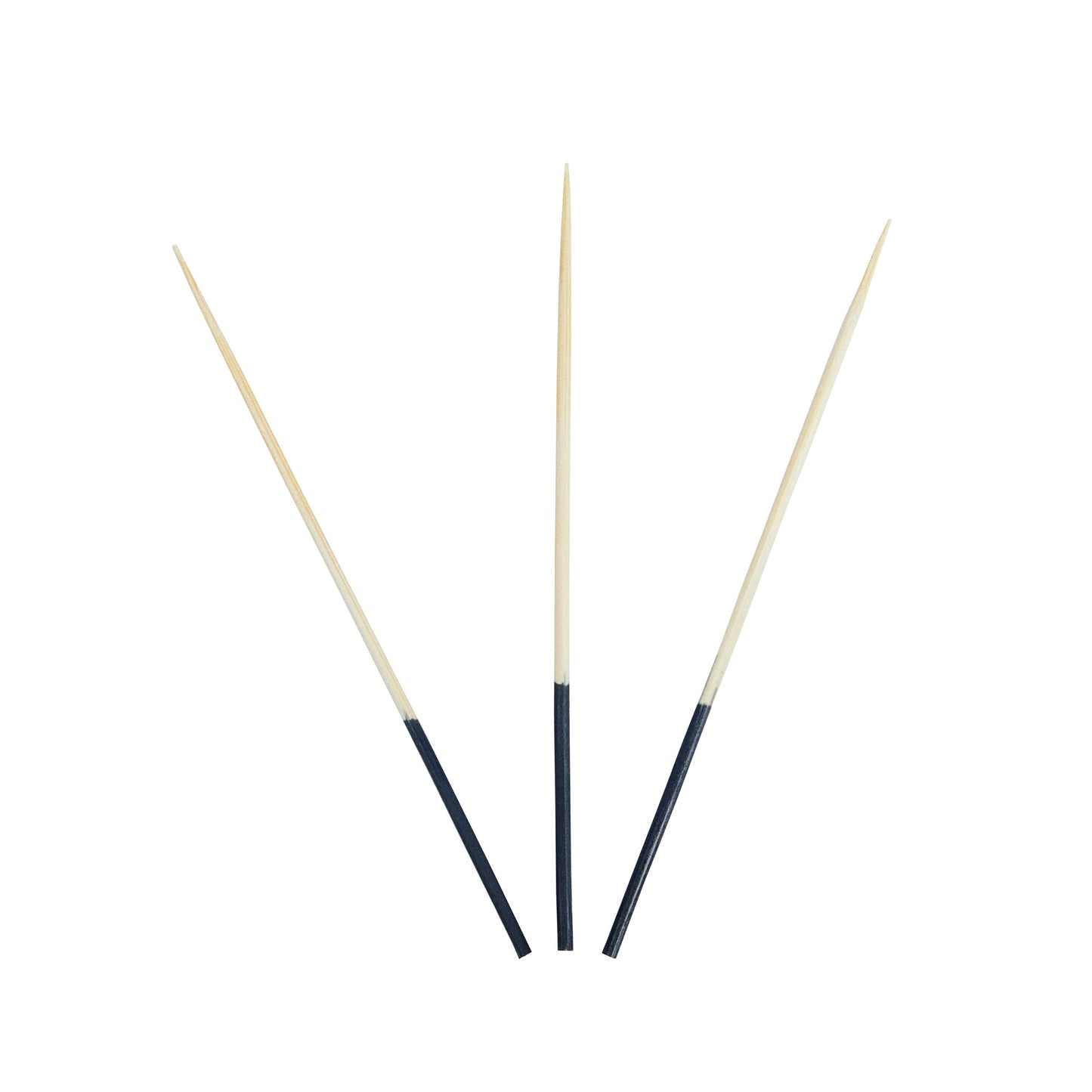 Pixy Bamboo Hand-Dipped Skewer - Black - 3 1/2" - 100 count box