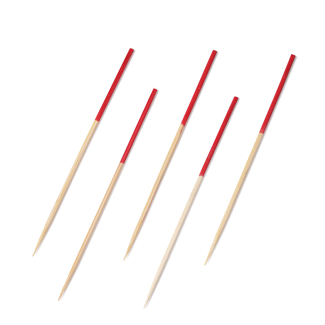 Pixy Bamboo Hand-Dipped Skewer - Red - 3 1/2" - 1000 count box