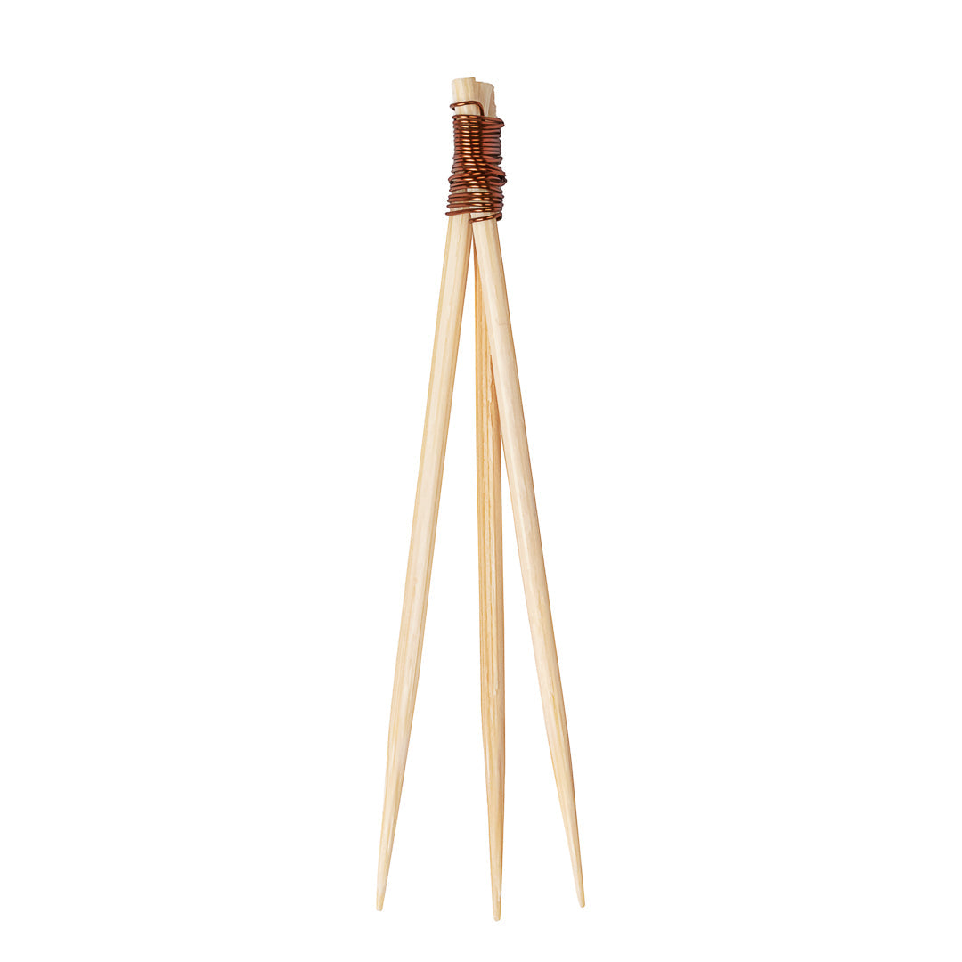 Pixy Natural Bamboo Copper Top Pick - 2 1/2" - 100 count box