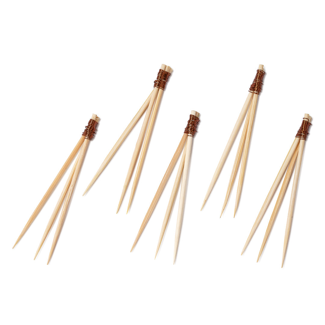 Pixy Natural Bamboo Copper Top Pick - 2 1/2" - 1000 count box