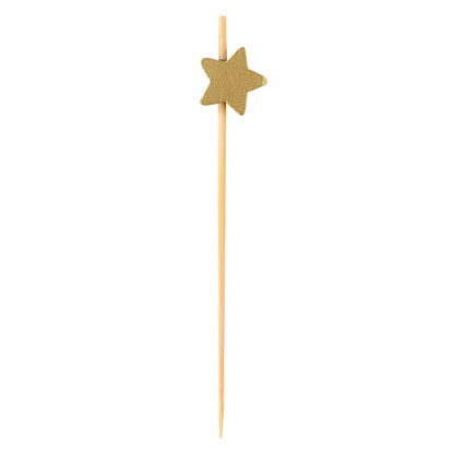 Pixy Gold Bamboo Star Pick - 3 1/2" - 1000 count box
