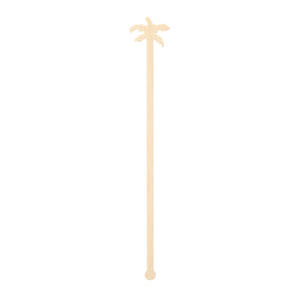 Restpresso Natural Bamboo Palm Tree Stirrer - 7" - 100 count box