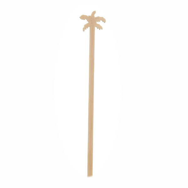Restpresso Natural Bamboo Palm Tree Stirrer - 7" - 1000 count box