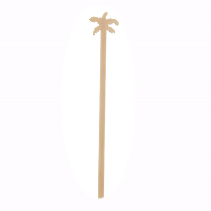 Restpresso Natural Bamboo Palm Tree Stirrer - 7" - 1000 count box