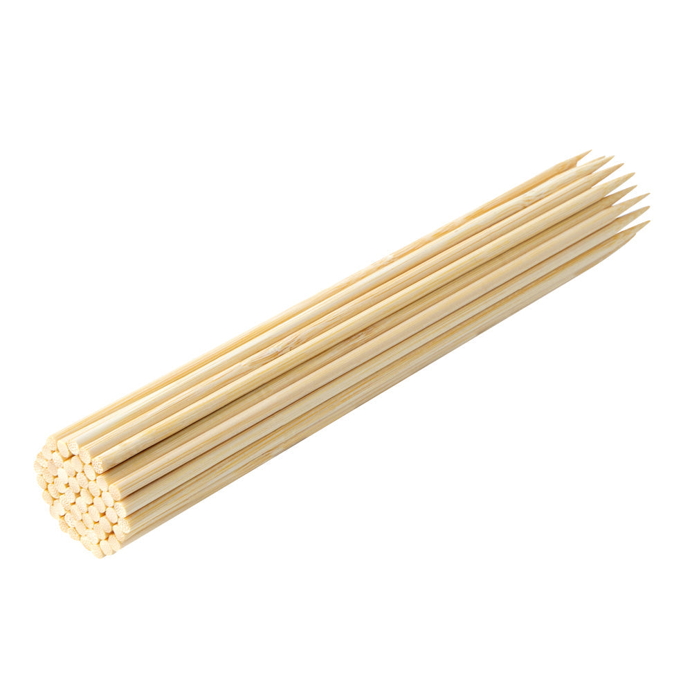 Robata Sturdy Natural Bamboo Grilling Skewer - Heavy Duty - 8" - 100 count box