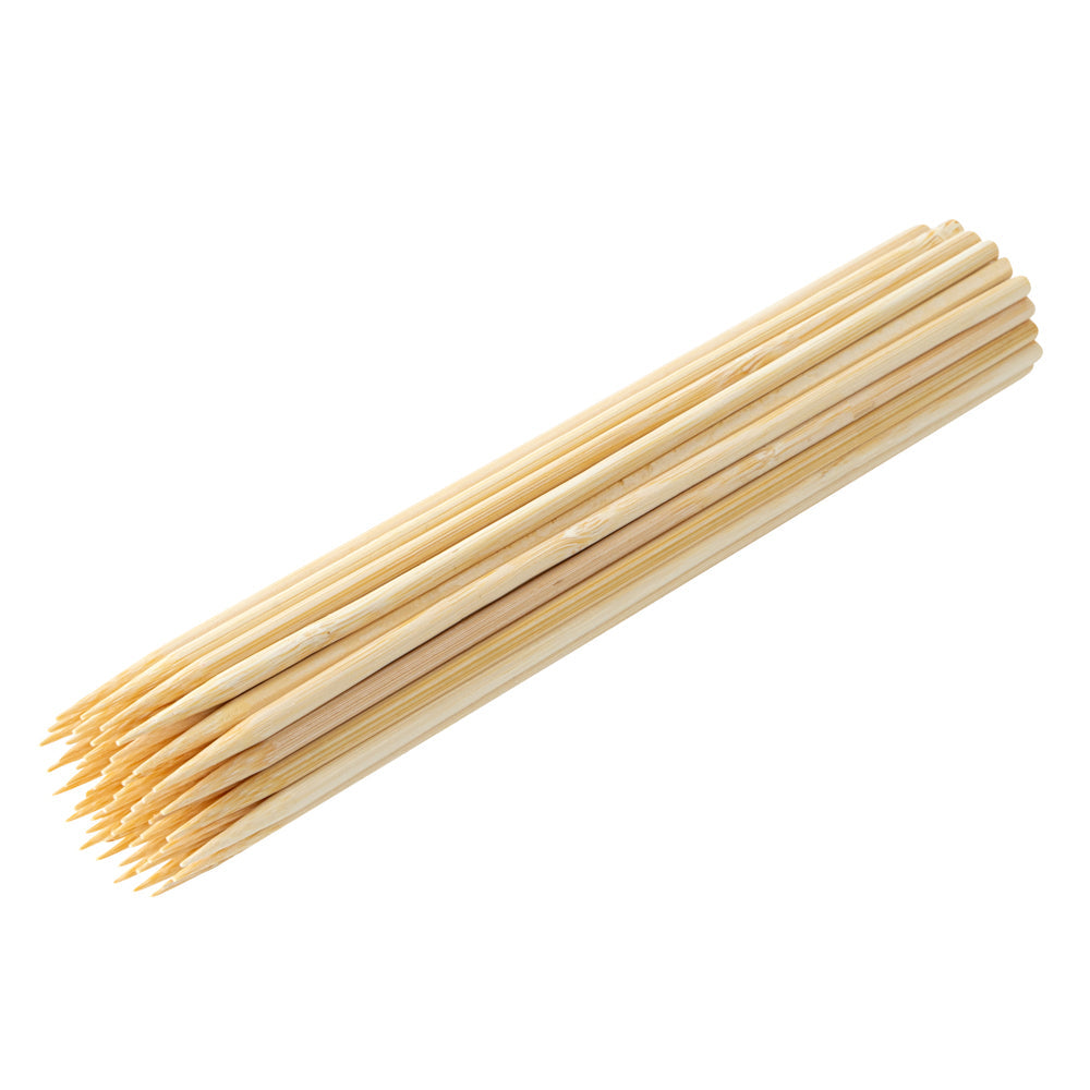 Robata Sturdy Natural Bamboo Grilling Skewer - Heavy Duty - 8" - 100 count box