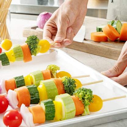 Robata Sturdy Natural Bamboo Grilling Skewer - Heavy Duty - 8" - 100 count box