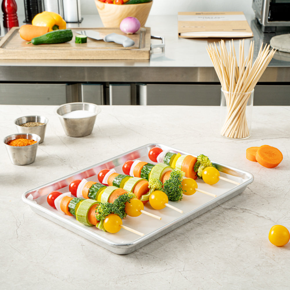 Robata Sturdy Natural Bamboo Grilling Skewer - Heavy Duty - 8" - 100 count box