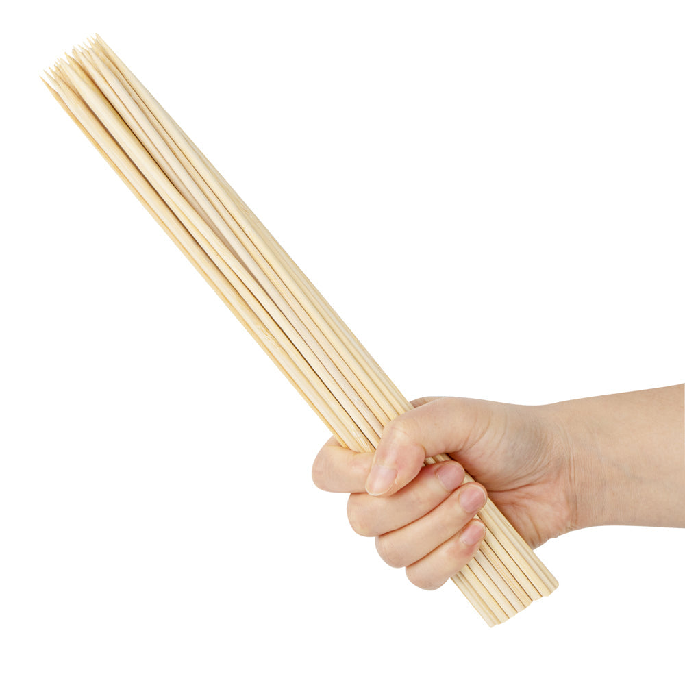 Robata Sturdy Natural Bamboo Grilling Skewer - Heavy Duty - 12" - 1000 count box