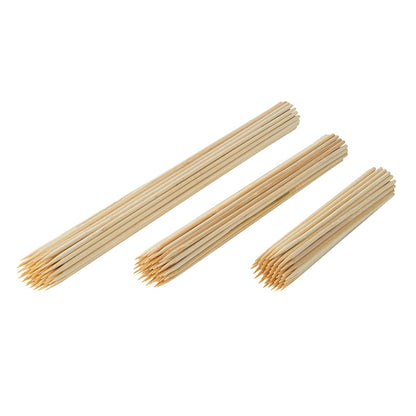 Robata Sturdy Natural Bamboo Grilling Skewer - Heavy Duty - 12" - 1000 count box
