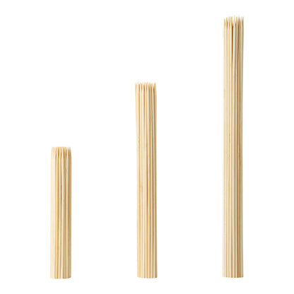 Robata Sturdy Natural Bamboo Grilling Skewer - Heavy Duty - 12" - 1000 count box