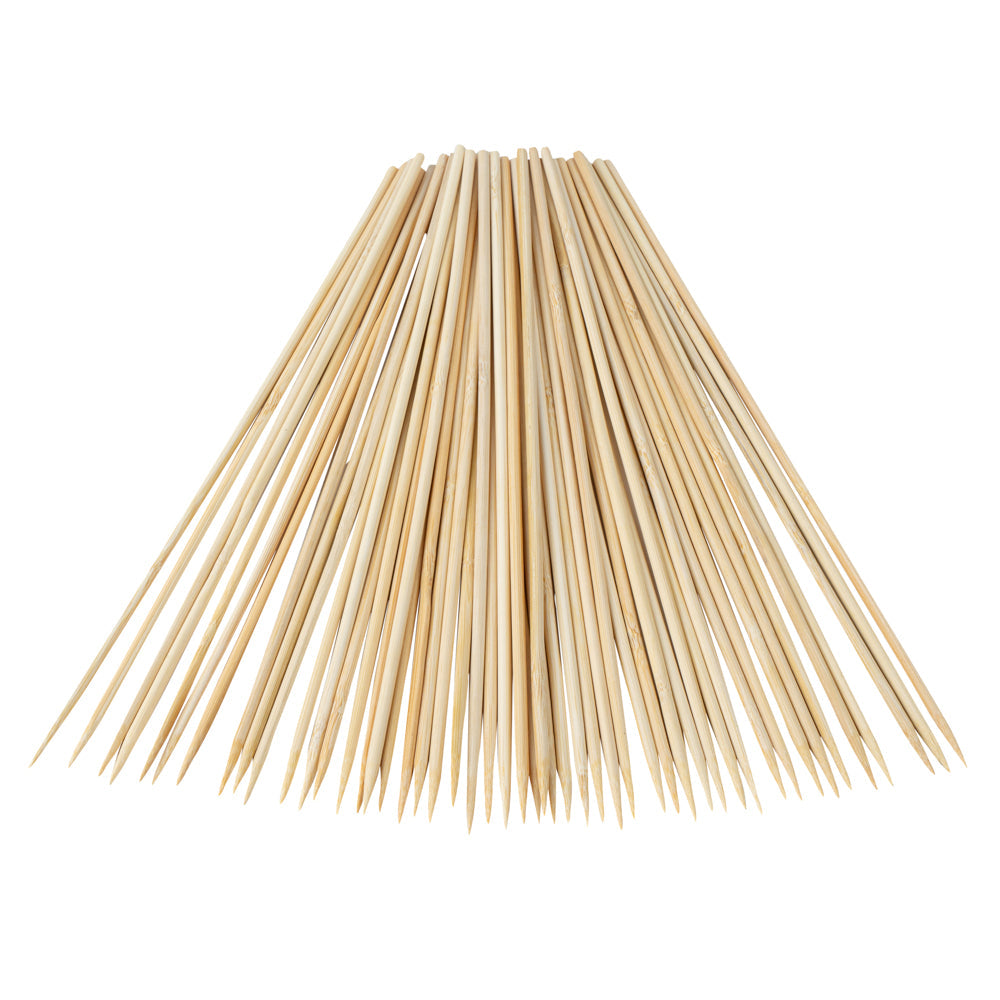 Robata Sturdy Natural Bamboo Grilling Skewer - Heavy Duty - 12" - 1000 count box
