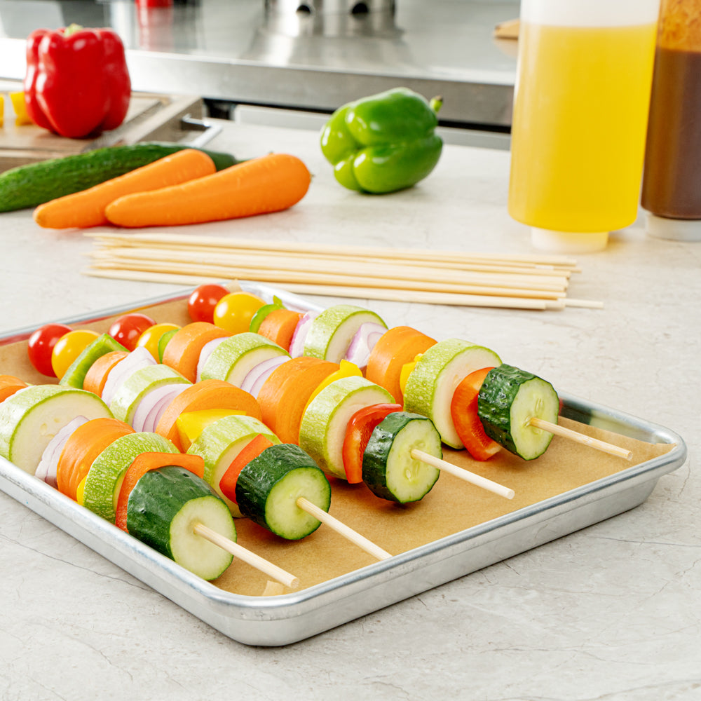 Robata Sturdy Natural Bamboo Grilling Skewer - Heavy Duty - 12" - 1000 count box