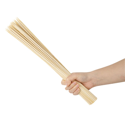 Robata Sturdy Natural Bamboo Grilling Skewer - Heavy Duty - 16" - 100 count box