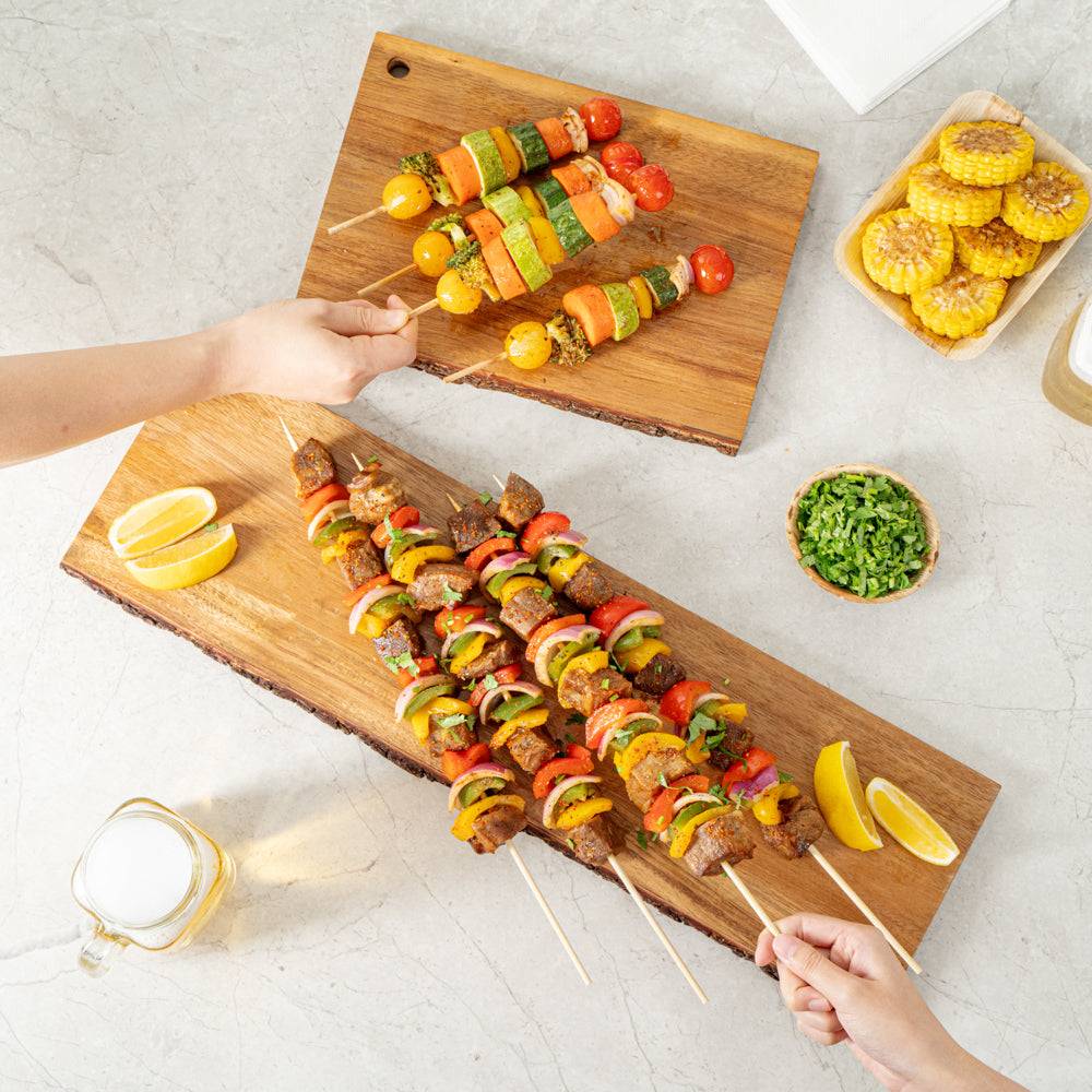 Robata Sturdy Natural Bamboo Grilling Skewer - Heavy Duty - 16" - 100 count box