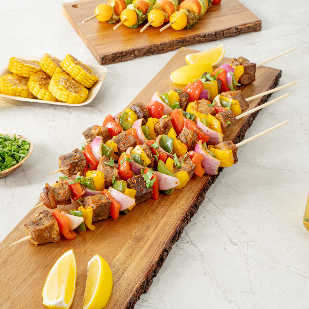 Robata Sturdy Natural Bamboo Grilling Skewer - Heavy Duty - 16" - 100 count box