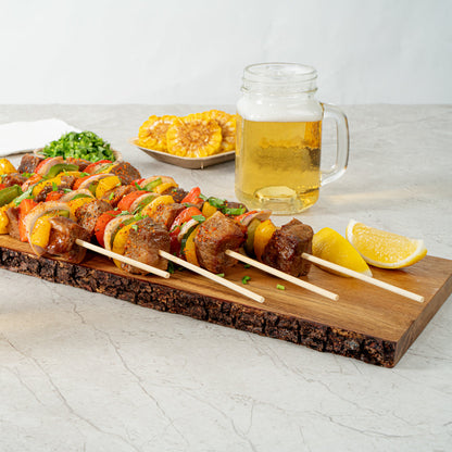 Robata Sturdy Natural Bamboo Grilling Skewer - Heavy Duty - 16" - 1000 count box