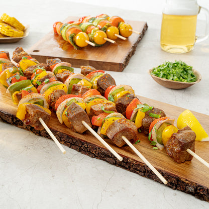Robata Sturdy Natural Bamboo Grilling Skewer - Heavy Duty - 16" - 1000 count box